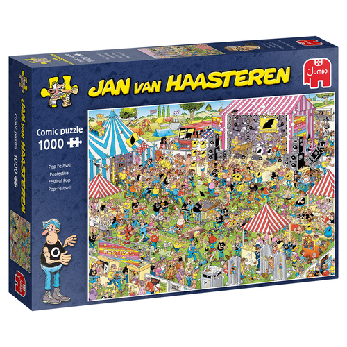 Jan van Haasteren Pop festival 1000 pcs Pusle 1000 tk Huumor