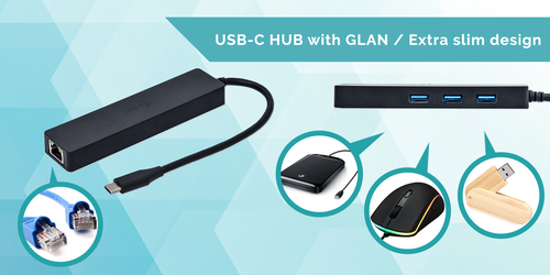 i-tec 3-Port USB-C Slim + Gigabit Lan usb-hub, afbeelding 8