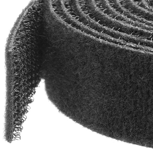 StarTech.com 50ft Hook and Loop Roll Black Cable Ties