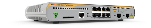 Switch Administrable Capa 3 8 puertos 10/100/1000 Mbps 2 puertos SFP Gigabit AT-X230-10GT-10 - AT-X230-10GT-10