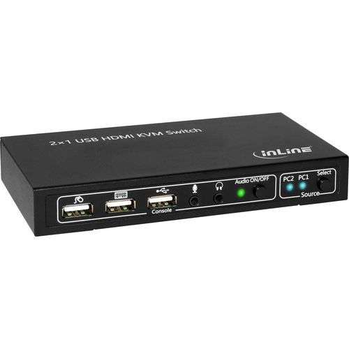 InLine 62602I Zwart KVM-switch