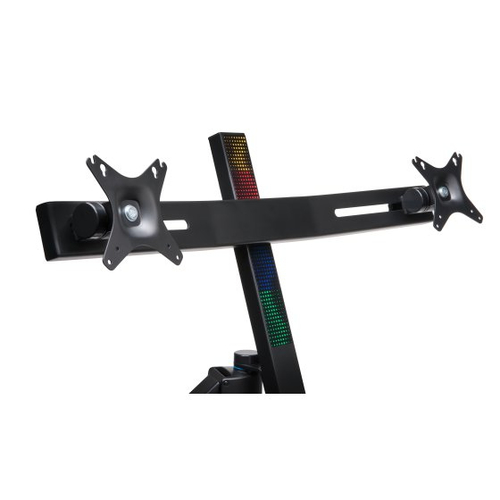 K52796WW Kensington SmartFit Sit/Stand Workstation - Stand articulating arm clamp pneumatic lift for 2 monitors - screen size up to 24 - desk-mountable