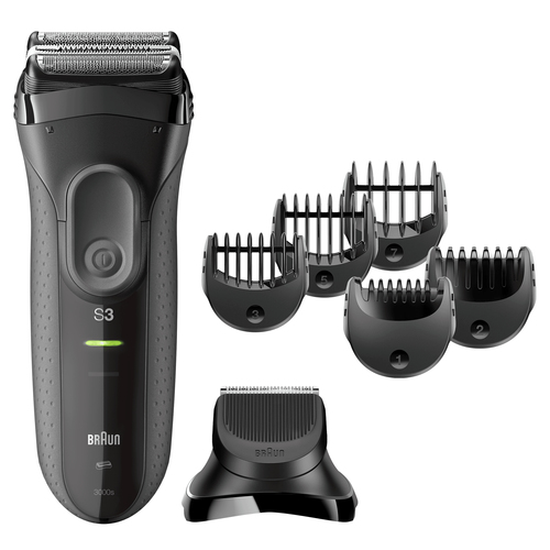 Braun 3000BT Baterija 5 Slapjš un sauss Melns, Pelēks