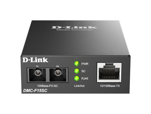 D-Link 10/100BaseTX to 100BaseFX (SC) Single-mode Media Converter (15km)
