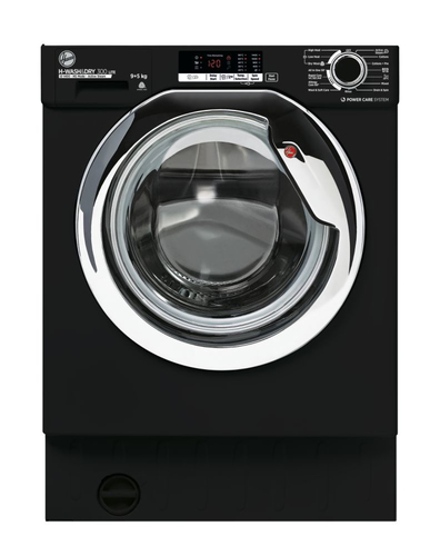 Hoover H-WASH 300 LITE HBDS495D2ACBE-80 washer dryer Built-in Front-load Black