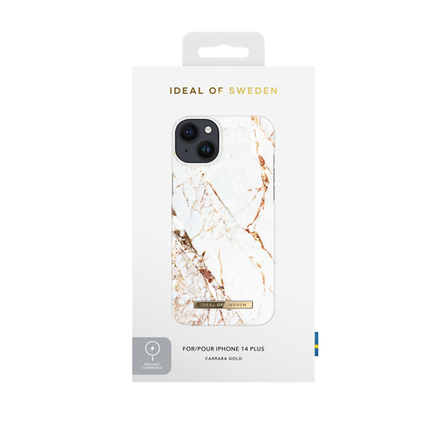 iDeal of Sweden Printed Case MagSafe iPhone 14PL Carrara Gold – image 2