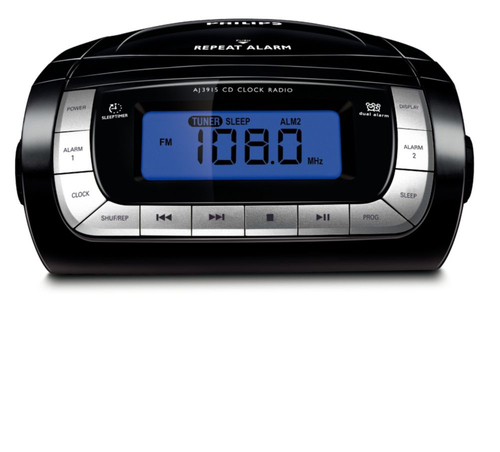 Philips AJ3915B/12 kaasaskantav stereosüsteem 1,6 W FM, MW Must, Hõbe