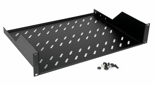Equip legplanken fest 19" voor Serverschränke, 2U 80cm zwart, afbeelding 3