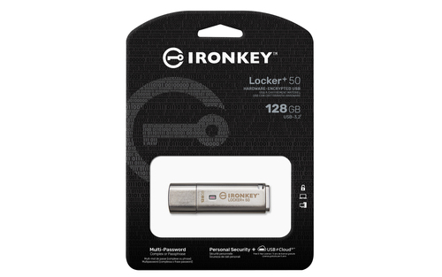 Kingston IronKey Locker+ 50 USB Flash Drive Encrypted 128GB - image 3