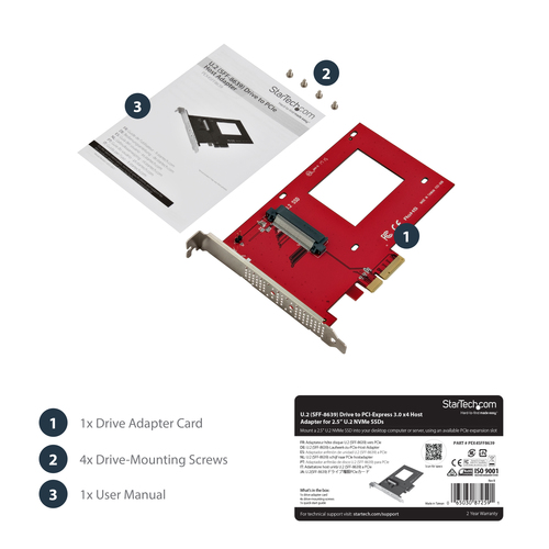 StarTech.com U.2 to PCIe Adapter for – image 9