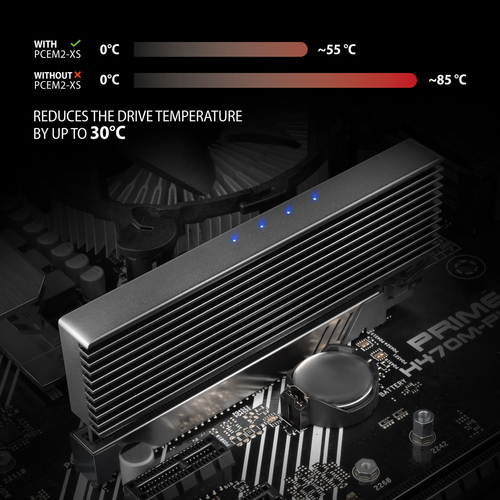 AXAGON SOLID interner PCIe-Adapter fr NVMe M2 SSD mit Khlkrper – Foto 5 von 8