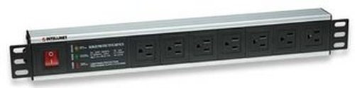 Intellinet 207102 limitador de tensión Negro 7 salidas AC 120 V 3 m imagen 1