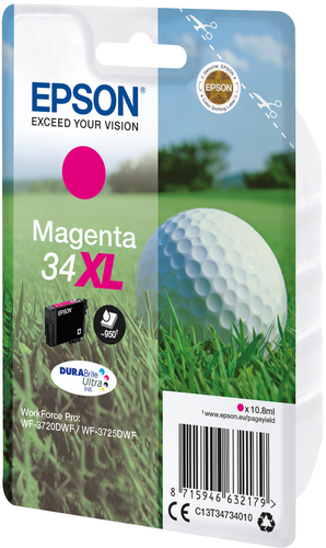 Original Epson 34XL High Capacity Cyan Ink Cartridge - image 2
