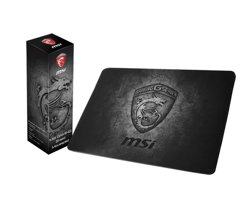MSI Gaming Shield Mousepad Žaidimo pelės padėkliukas Juoda