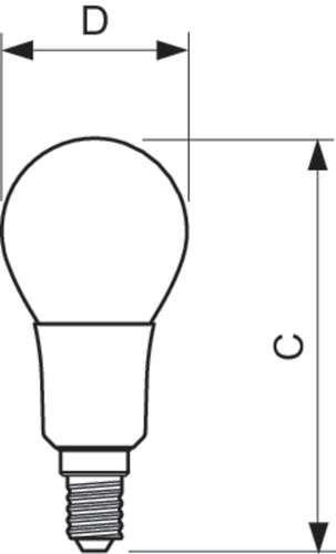 Philips LED filament kogel 5-40W E14 827 P45 helder LED3740, afbeelding 3