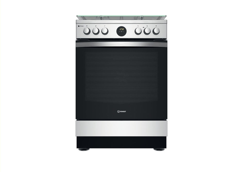 Indesit IS67G8CHX/E Freestanding cooker Electric Gas Stainless steel