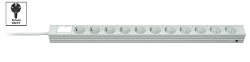 Vertiv Knürr DI-STRIP toitejaotuskomponent (PDU) 11 vahelduvvoolu kontakt 1U Must, Hall
