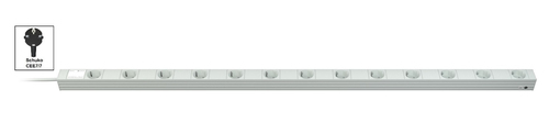 Vertiv Knürr DI-STRIP toitejaotuskomponent (PDU) 13 vahelduvvoolu kontakt 1U Must, Hall