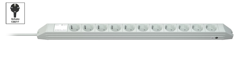 Vertiv Knürr DI-STRIP toitejaotuskomponent (PDU) 11 vahelduvvoolu kontakt 1U Must, Hall