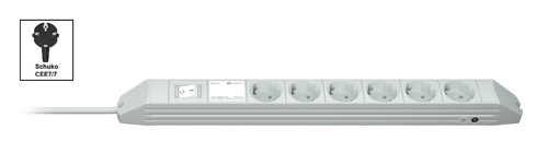 Vertiv Knürr DI-STRIP toitejaotuskomponent (PDU) 6 vahelduvvoolu kontakt 1U Must, Hall