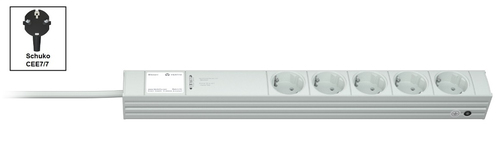 Vertiv Knürr Di-Strip toitejaotuskomponent (PDU) 5 vahelduvvoolu kontakt 1U Must, Hall