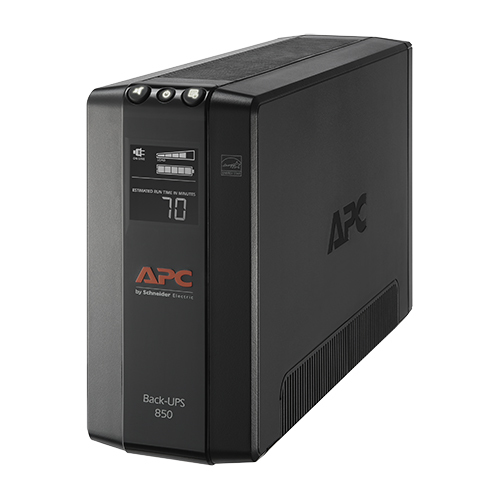 BX850M - APC BACK-UPS 850, COMPACT TOWER, 850VA, 120V, AVR, LCD, 4 NEMA 5-15R,4