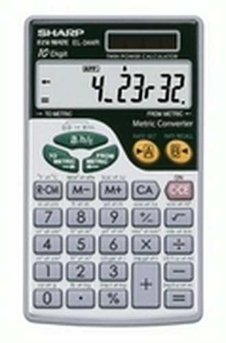 Sharp EL-344RB calculator Pocket Scientific Silver