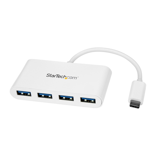 HB30C4ABW HUB CONCENTRADOR USB 30 USB-C  A 4 PUERTOS USB A BLANCO