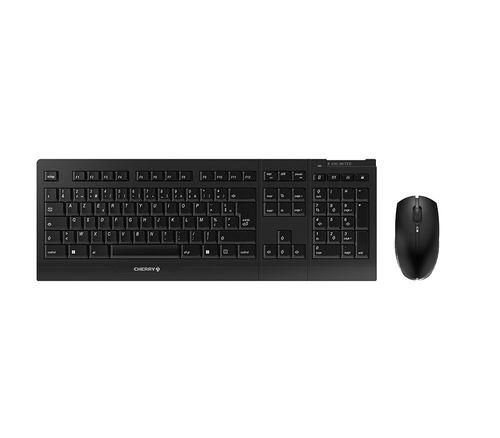 CHERRY B.Unlimited 3.0 keyboard Mouse included RF Wireless AZERTY French Black