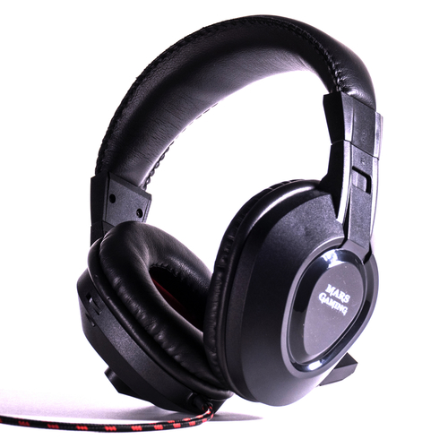 Mars Gaming MH217 headphones/headset Wired Head-band Black, Red