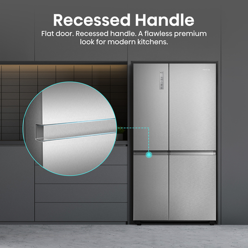 Hisense RS5P668SSCC American Fridge Freezer in Grey Frost Free - image 8