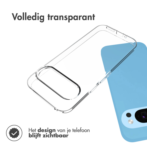 Accezz Clear Backcover Google Pixel 9 / 9 Pro - Transparant, afbeelding 2