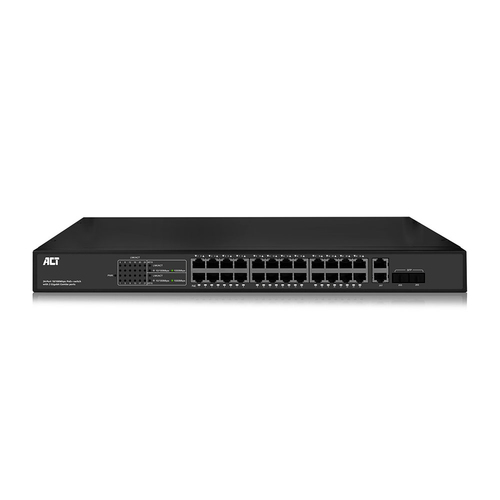 ACT AC4434 сетевой коммутатор Неуправляемый L2 Fast Ethernet (10/100) Питание по Ethernet (PoE) Черный
