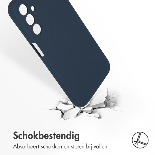 Accezz Liquid Silicone Backcover Samsung Galaxy A15 (5G/4G) - Donkerblauw, afbeelding 3