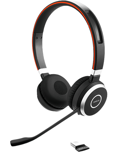 Jabra EVOLVE 65 MS Wireless Over-the-head Stereo Headset - Binaural - Supra-aural - 3000 cm - Bluetooth - 150 Hz to 7 kHz 