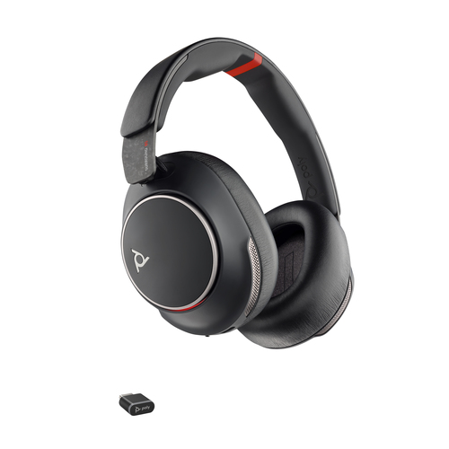 HP Poly Voyager Surround 85 UC USB-C Headset +USB-C/A Adapter +Charging Stand – image 2