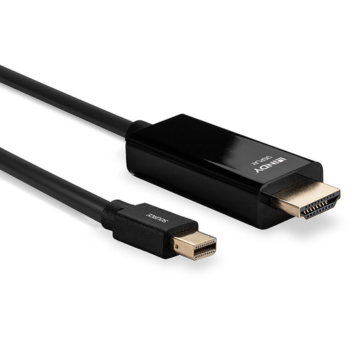 LINDY 3m Passive Mini DisplayPort To HDMI 4K Adapter Cable, afbeelding 3