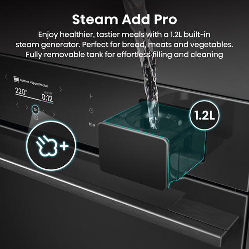 Hisense Hi8 BlackLine BAS6AH8BUKWF Wifi Connected Built In Electric Single Oven - Jet Black - A+ Rated, Black - image 5