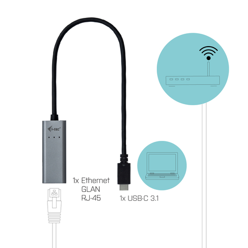 i-tec USB-C Metal Gigabit Ethernet Adapter usb-adapter, afbeelding 6