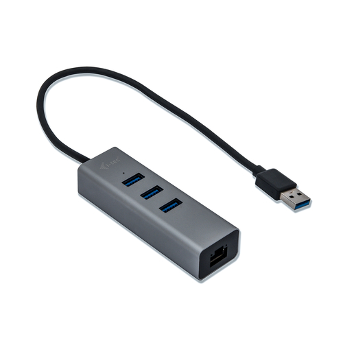 i-tec 3-Port USB 3.0 Metal + Gigabit LAN usb-hub, afbeelding 2