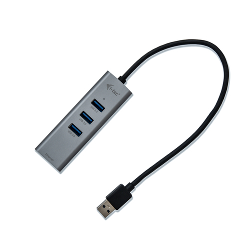 i-tec 3-Port USB 3.0 Metal + Gigabit LAN usb-hub, afbeelding 3