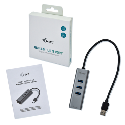i-tec 3-Port USB 3.0 Metal + Gigabit LAN usb-hub, afbeelding 7