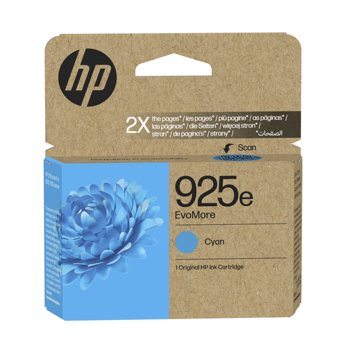 HP 925e EvoMore Cyan Original Ink Cartridge