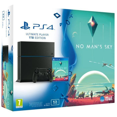 Sony PlayStation 4 + No Man's Sky 1 TB Wi-Fi Melns