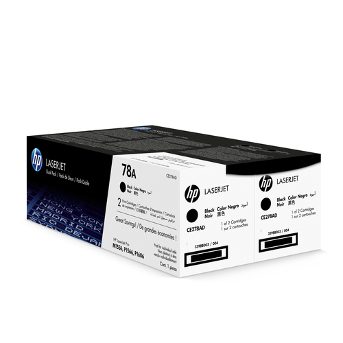 HP 78A 2-pack Black Original LaserJet Toner Cartridges (CE278AD) - image 4
