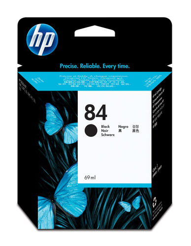 HP 84 - 69 ml - negro - original - DesignJet - cartucho de tinta - para DesignJet 10 120 130 20 30 50 90 - C5016A