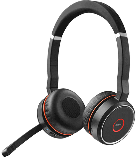 Jabra EVOLVE 75 MS Wireless Over-the-head Stereo Headset - Binaural - Circumaural - 3048 cm - Bluetooth - 20 Hz to 20 kHz 