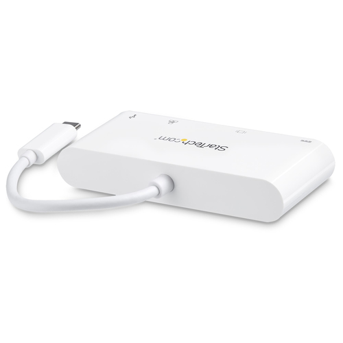 StarTech.com USB C Multiport Adapter, USB-C naar DVI-D (Digitaal) Video Adapter, 60W Power Delivery Passthrough Charging, GbE, USB-A, USB, afbeelding 2