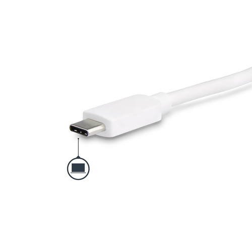 StarTech.com USB C Multiport Adapter, USB-C naar DVI-D (Digitaal) Video Adapter, 60W Power Delivery Passthrough Charging, GbE, USB-A, USB, afbeelding 3