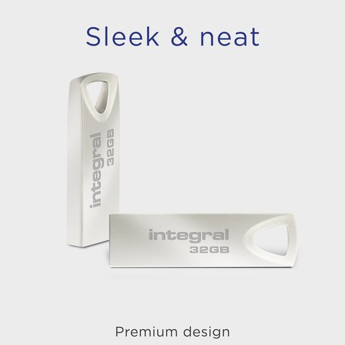 Integral 32GB USB2.0 DRIVE ARC METAL – image 4